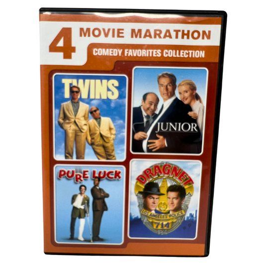 Twins / Junior / Pure Luck / Dragnet (DVD) Comedy Good Condition!!!