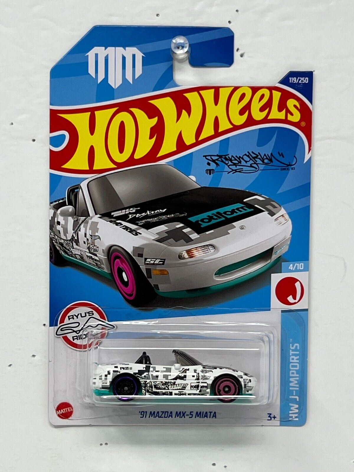 Hot Wheels HW J-Imports 1991 Mazda MX-5 Miata JDM 1:64 Diecast