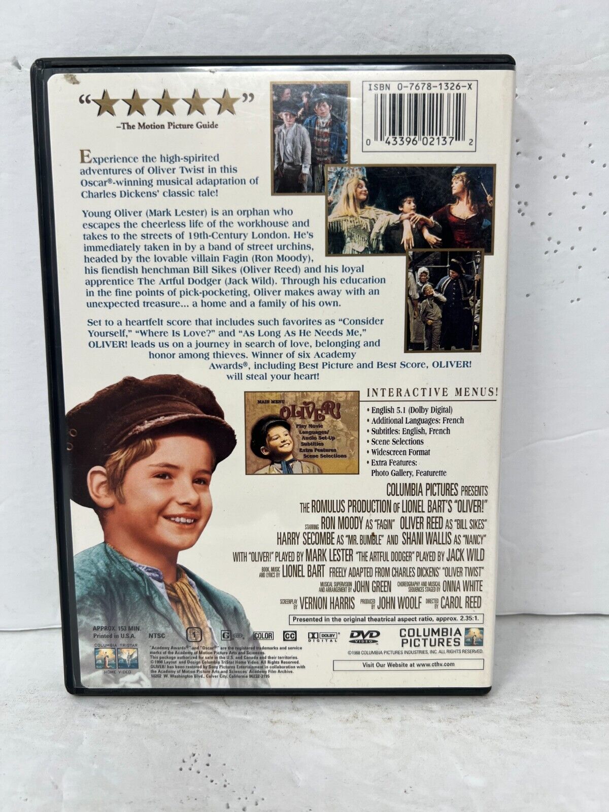 Oliver! (DVD) 30th Anniversary Tribute Edition Musical Good Condition!!!