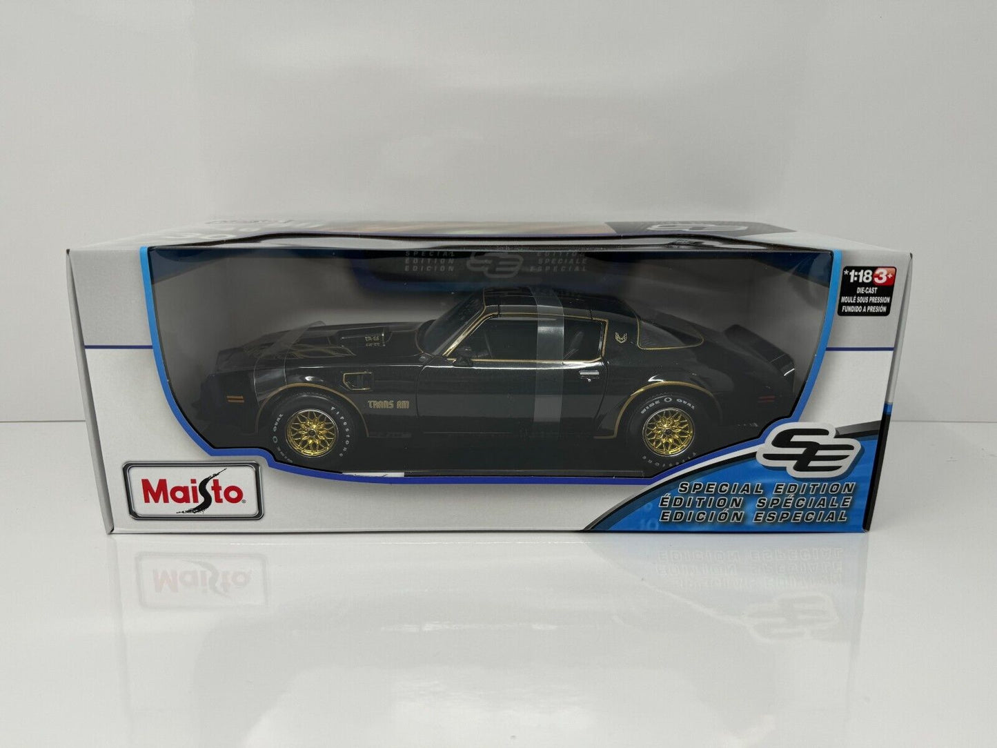 Maisto 1978 Pontiac Firebird Trans AM Special Edition 1:18 Diecast Black Color