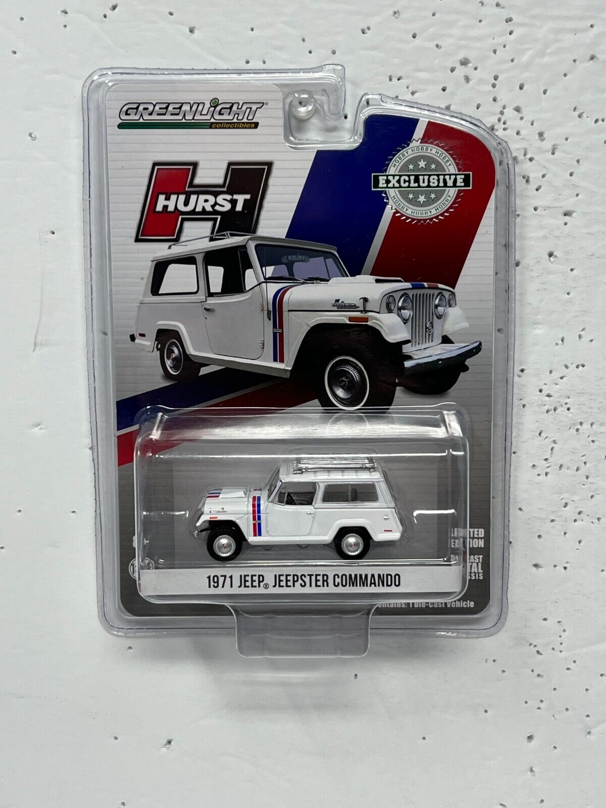 Greenlight Hobby Exclusive Hurst 1971 Jeep Jeepster Commando 1:64 Diecast
