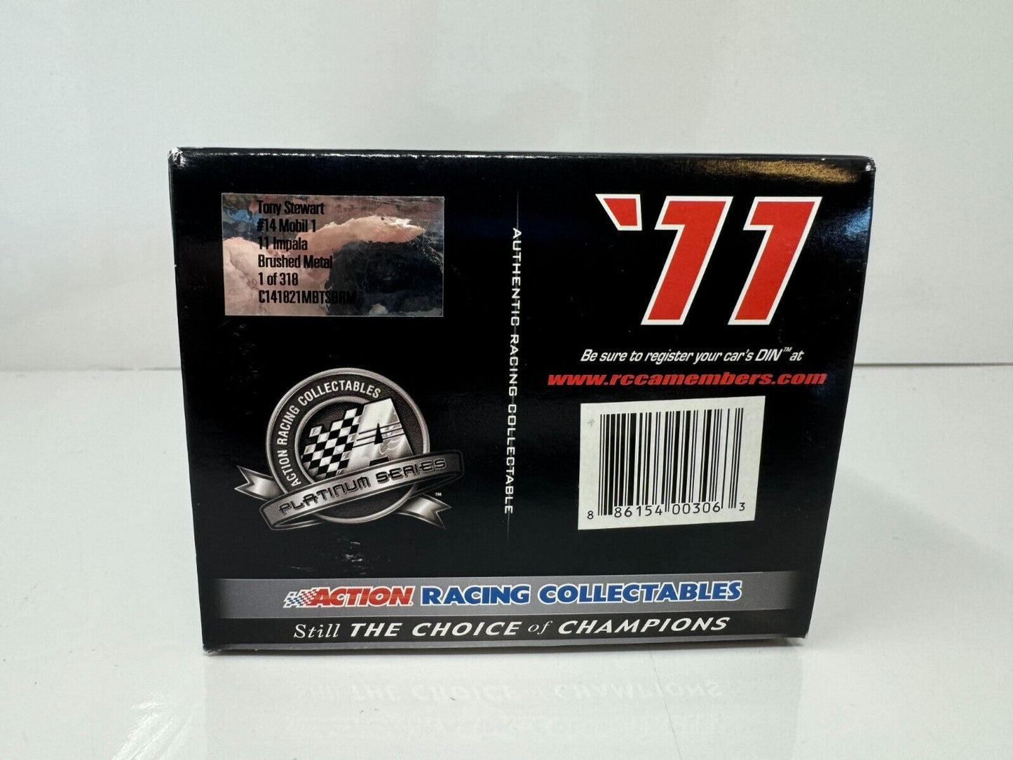 Action Nascar #14 Tony Stewart Mobil 1 2011 Impala Brushed Metal 1:24 Diecast