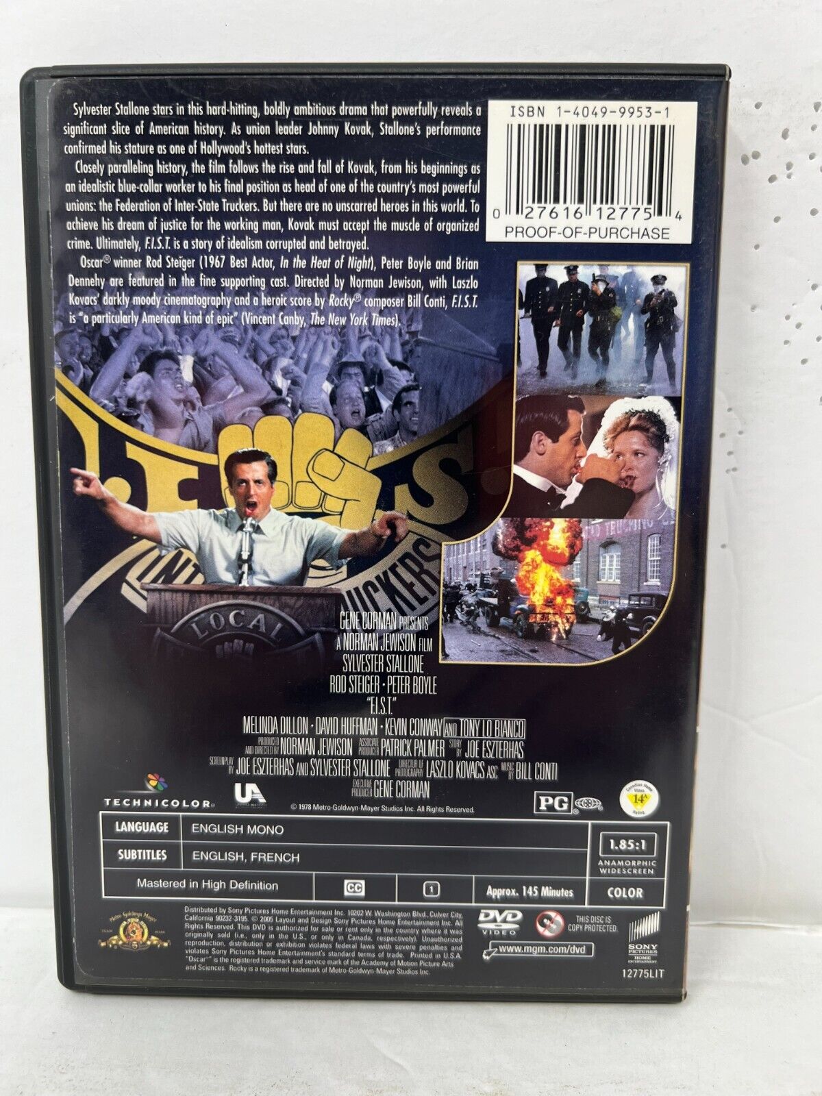 F.I.S.T. (DVD) Thriller Good Condition!!!