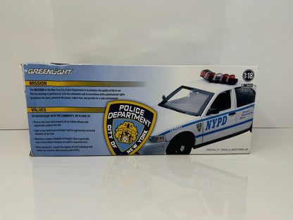 Greenlight NYPD Police Department Ford Crown Victoria Interceptor 1:18 Diecast