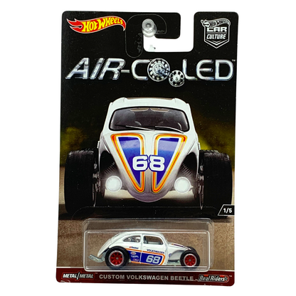 Hot Wheels Air-Cooled Custom Volkswagen Beetle Real Riders 1:64 Diecast