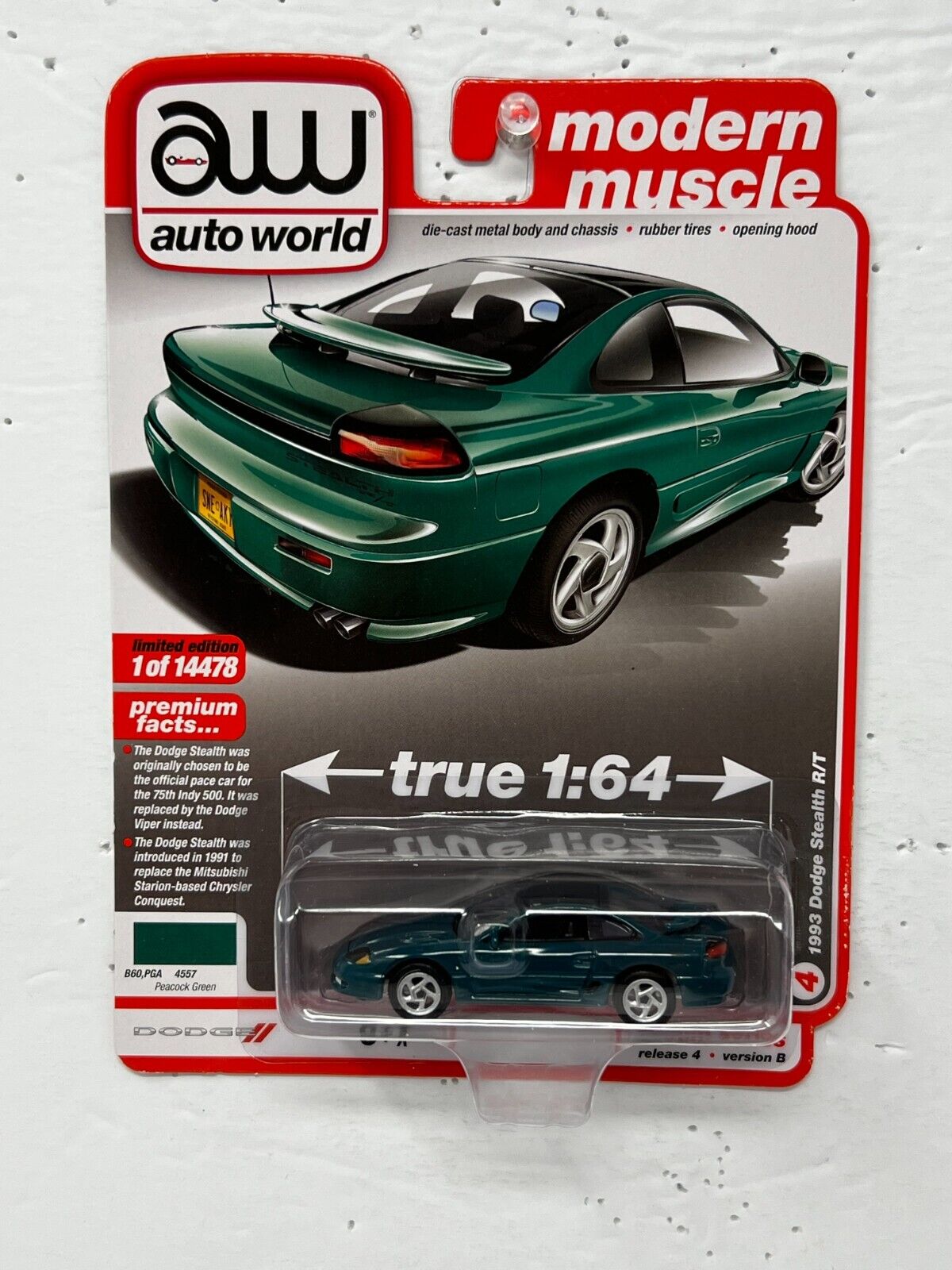 Auto World Modern Muscle 1993 Dodge Stealth R/T 1:64 Diecast Version B