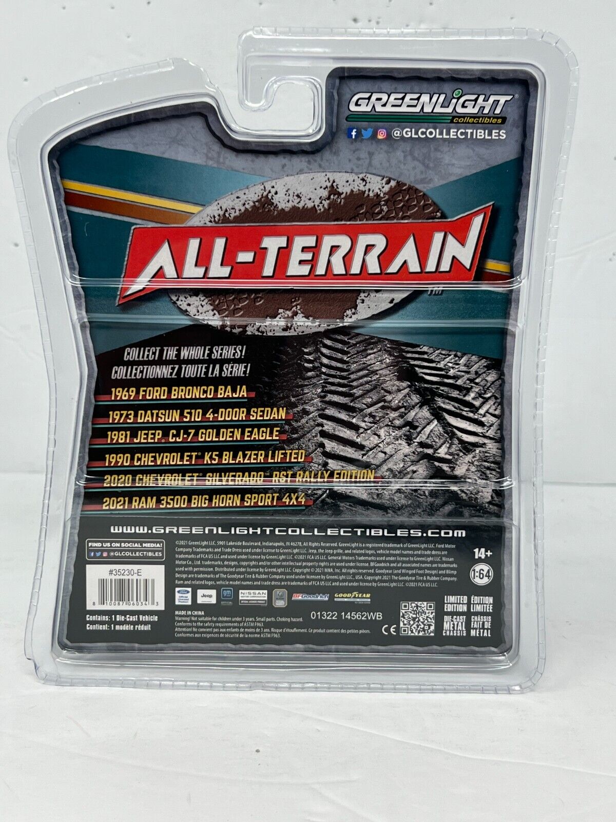 Greenlight All-Terrain 2020 Chevrolet Silverado RST Rally 1:64 Diecast Version 3