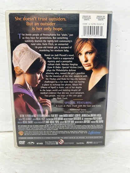 Plain Truth (DVD) Thriller Good Condition!!!