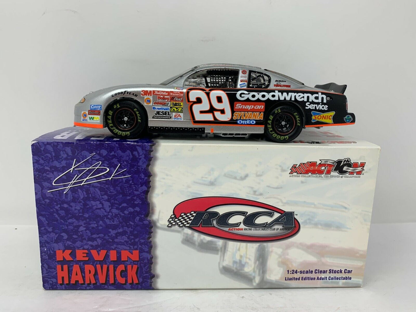 Action Nascar #29 GM Goodwrench Kevin Harvick Clear Monte Carlo 1:24 Diecast