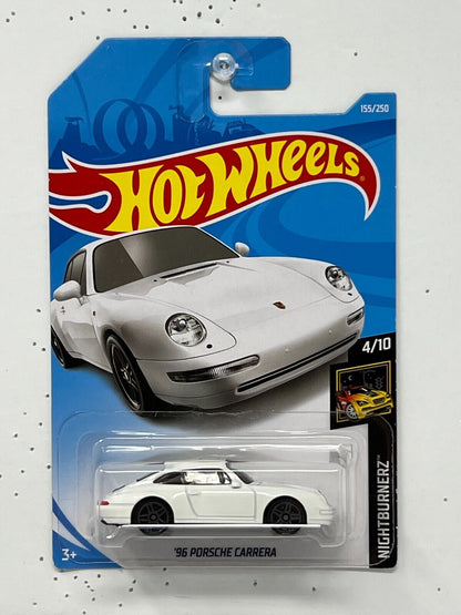 Hot Wheels HW Nightburnerz 1996 Porsche Carrera White 1:64 Diecast