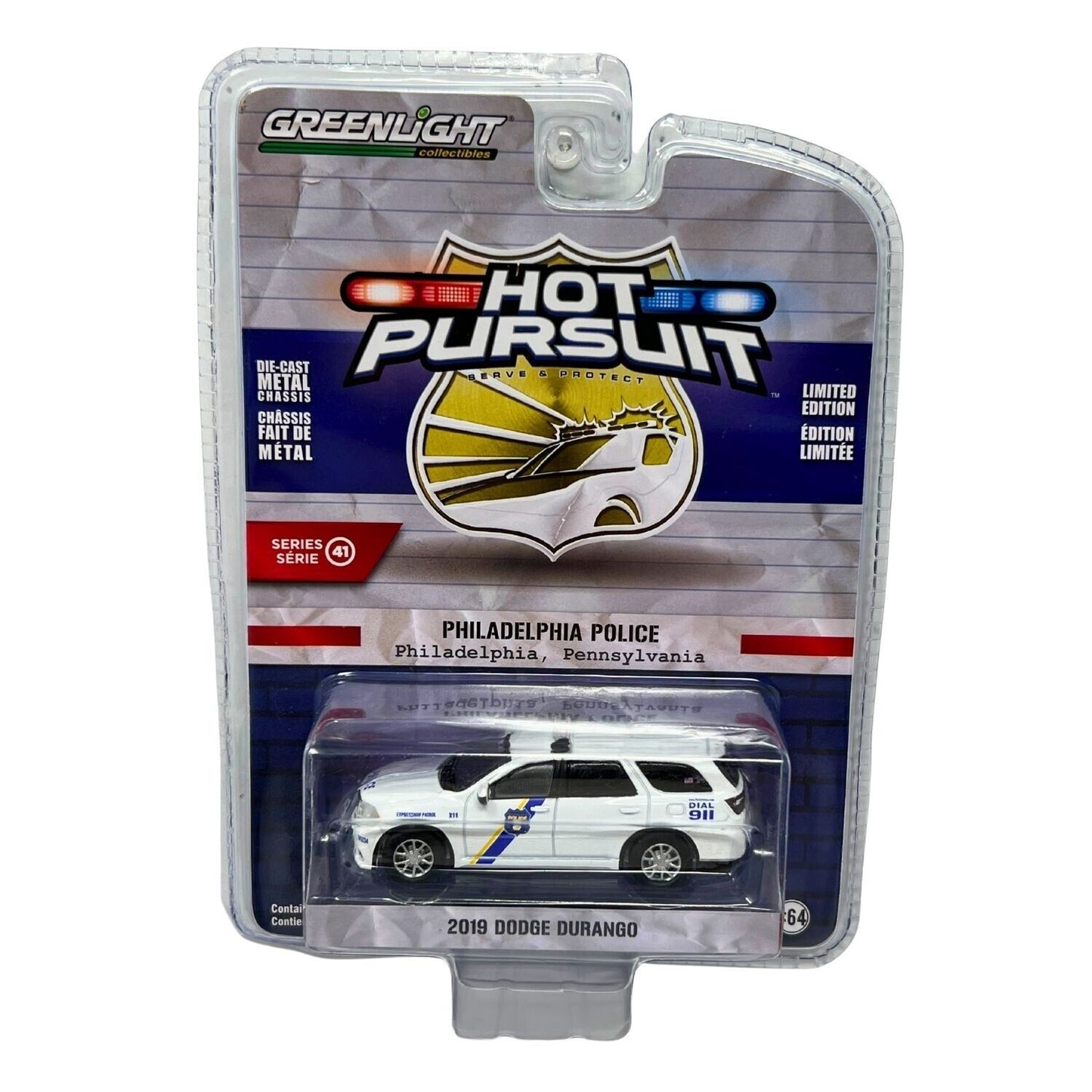 Greenlight Hot Pursuit 2019 Dodge Durango 1:64 Diecast