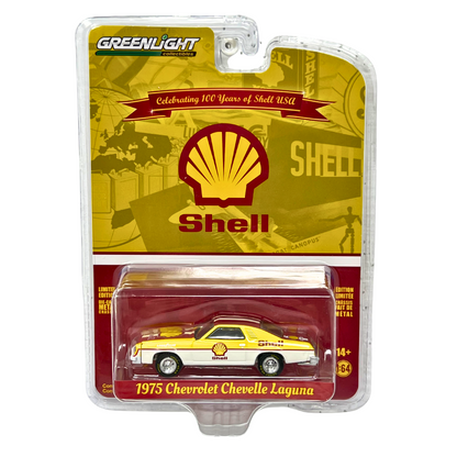 Greenlight Shell 100 Years 1975 Chevrolet Chevelle Laguna 1:64 Diecast