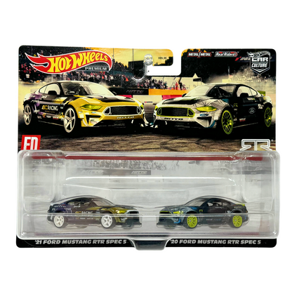 Hot Wheels Premium '21 Ford Mustang RTR Spec & '20 RTR Spec Combo 1:64 Diecast