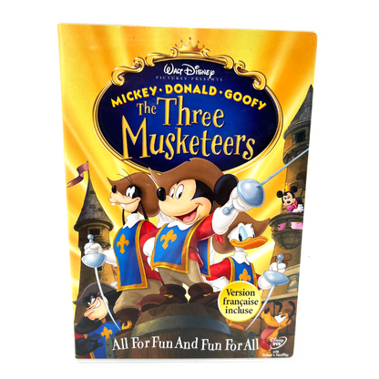 Disney The Three Musketeers Mickey, Donald & Goofy (DVD) Good Condition!!!