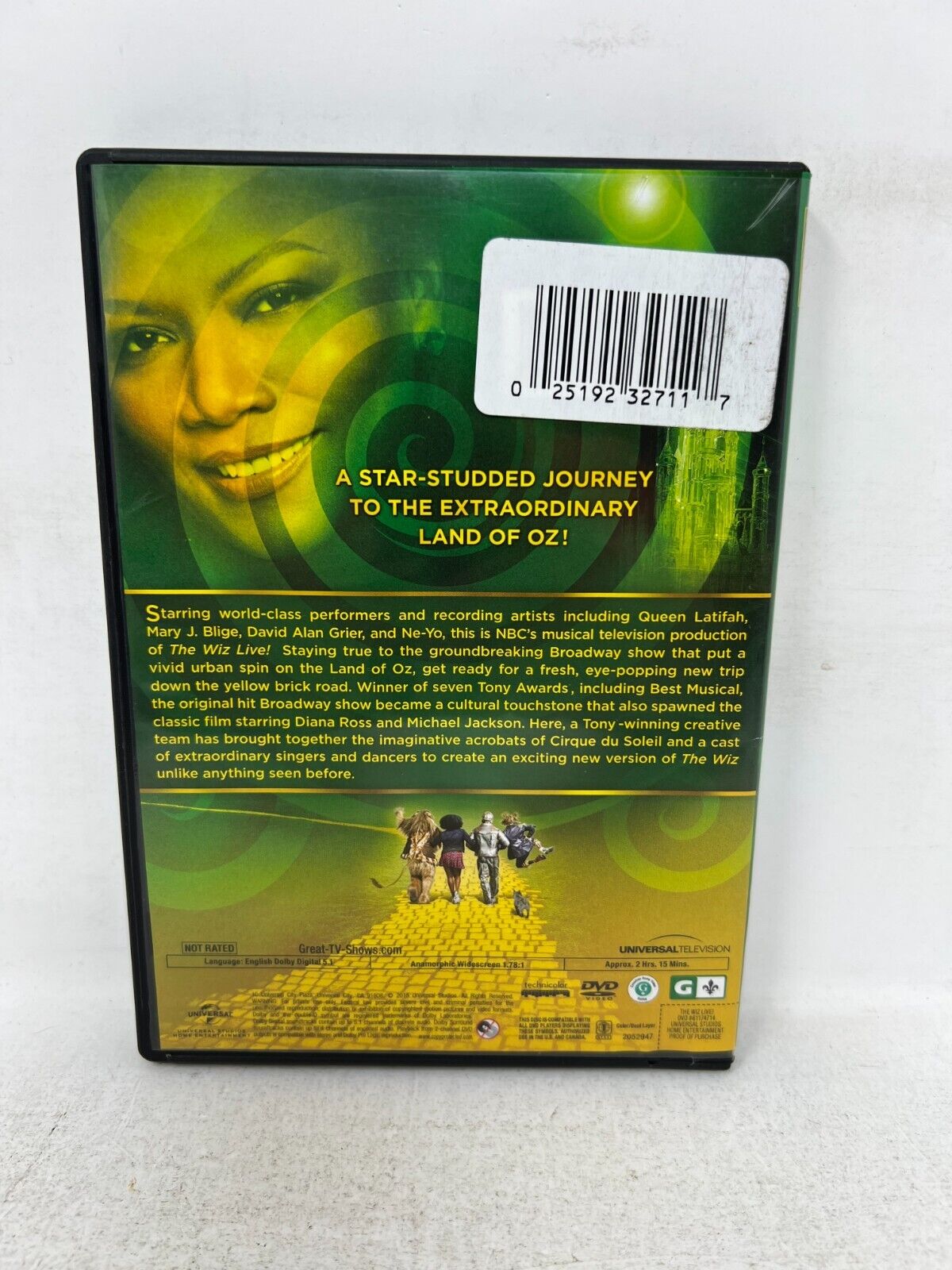 The Wiz Live! (DVD) Music Good Condition!!!