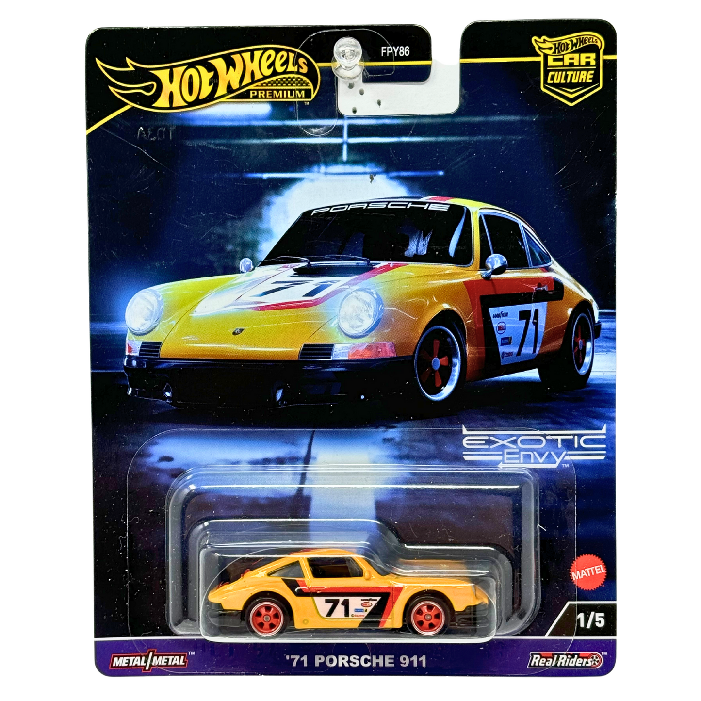 Hot Wheels Premium Exotic Envy 1971 Porsche 911 1:64 Diecast