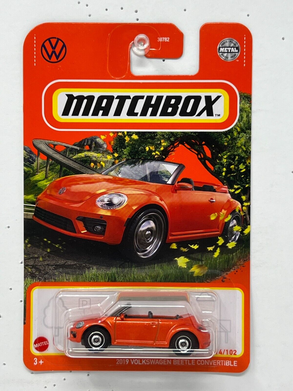 Matchbox 2019 Volkswagen Beetle Convertible 1:64 Diecast