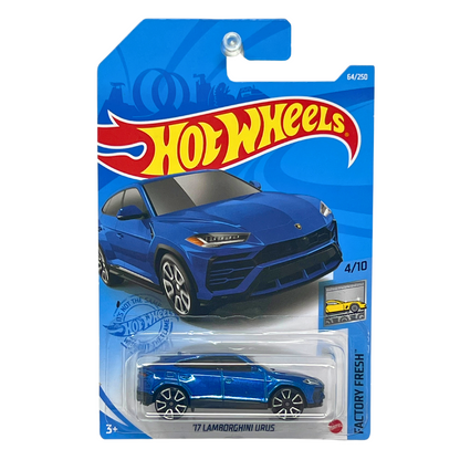 Hot Wheels Factory Fresh 2017 Lamborghini Urus 1:64 Diecast Blue