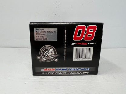 Action Nascar #20 Joey Logano Gamestop Kentucky Raced Win 2008 1:24 Diecast