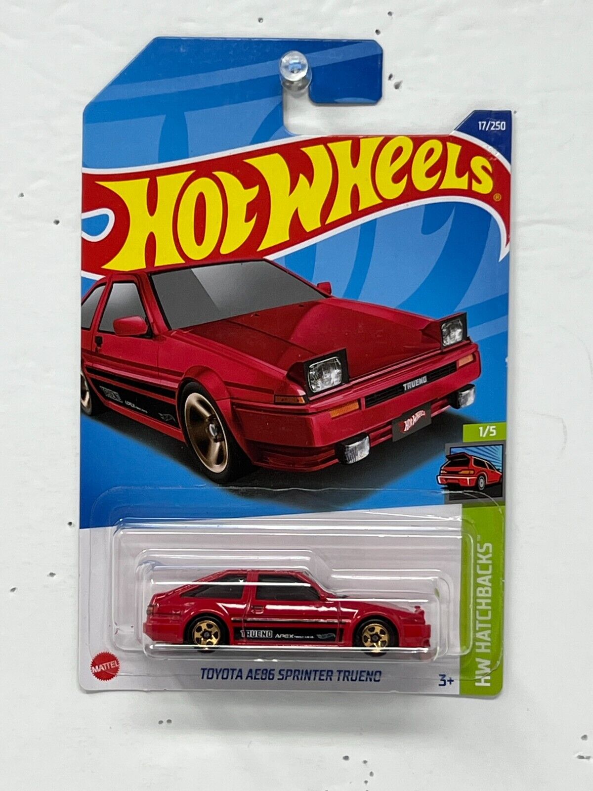 Hot Wheels HW Hatchbacks Toyota AE86 Sprinter Trueno JDM 1:64 Diecast Red