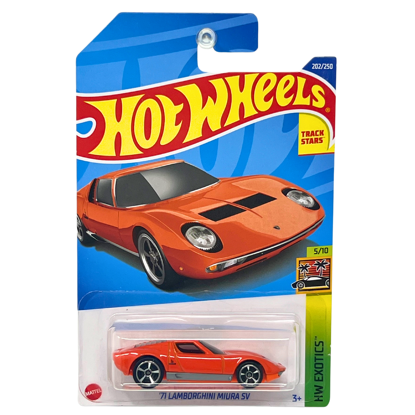 Hot Wheels HW Exotics 1971 Lamborghini Miura SV 1:64 Diecast Orange