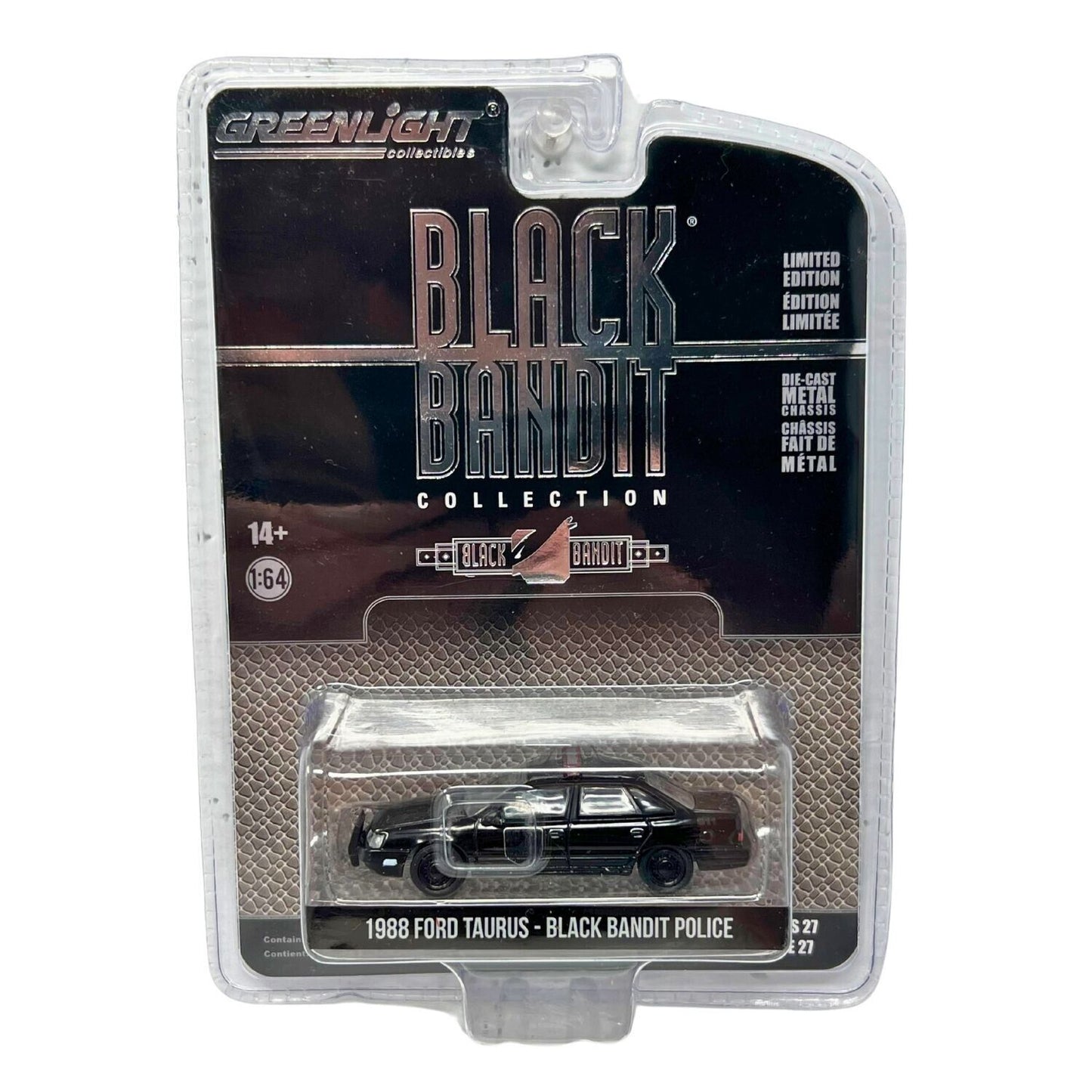 Greenlight Black Bandit 1988 Ford Taurus 1:64 Diecast