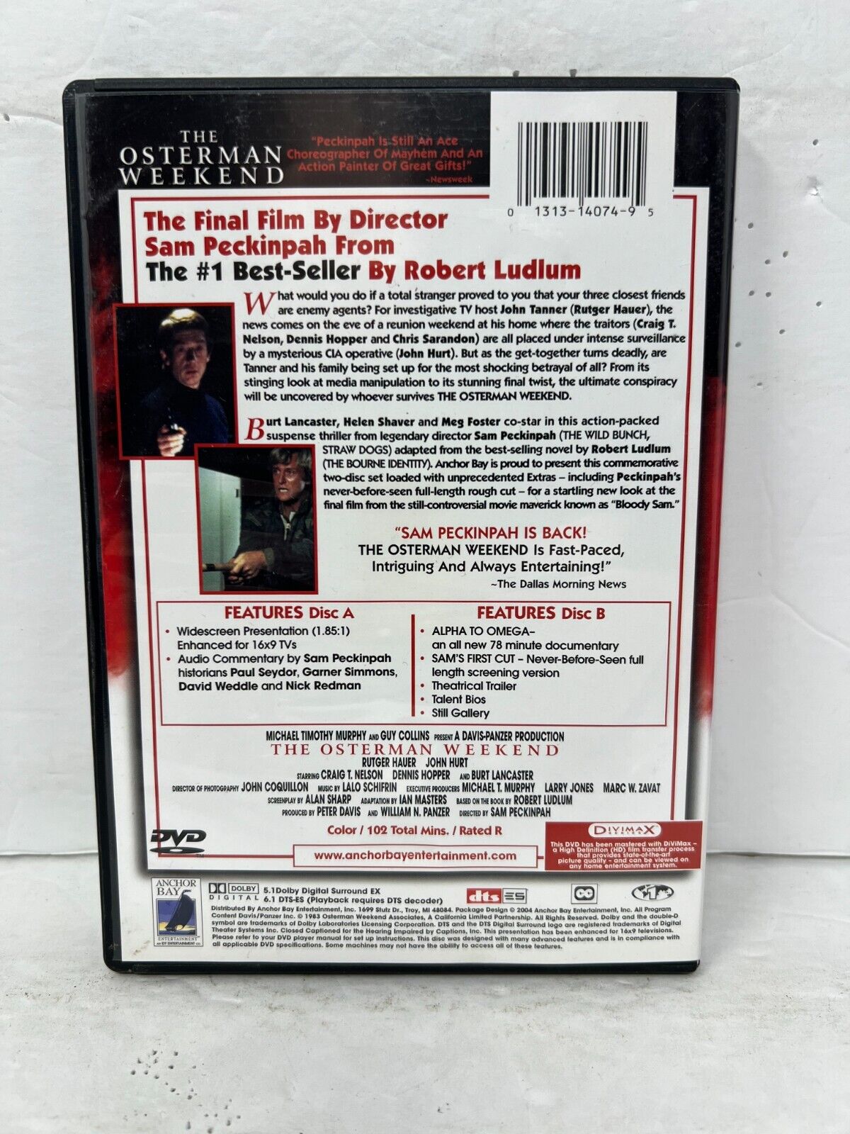 The Osterman Weekend (DVD) Thriller Good Condition!!!