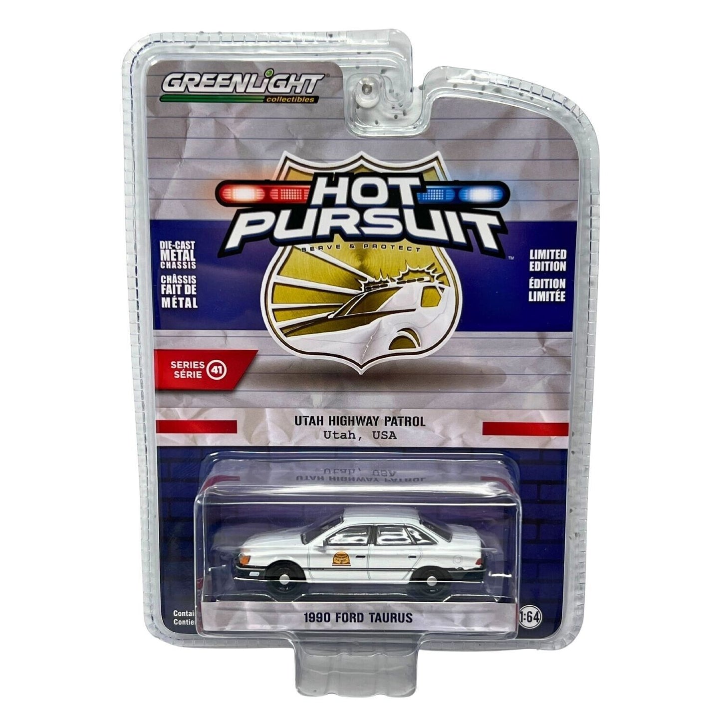 Greenlight Hot Pursuit 1990 Ford Taurus 1:64 Diecast