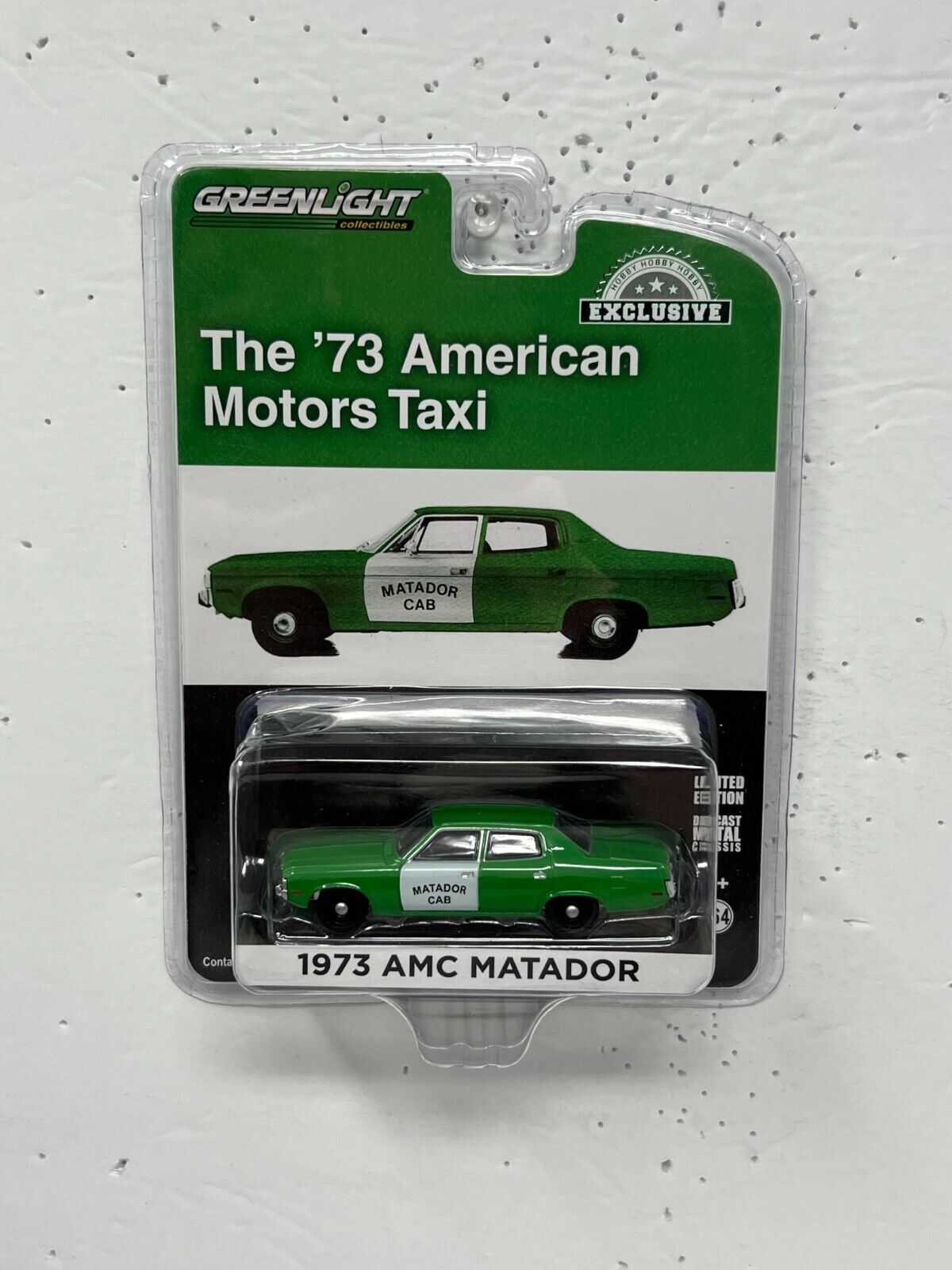 Greenlight Hobby Exclusive American Motors Taxi 1973 AMC Matador 1:64 Diecast