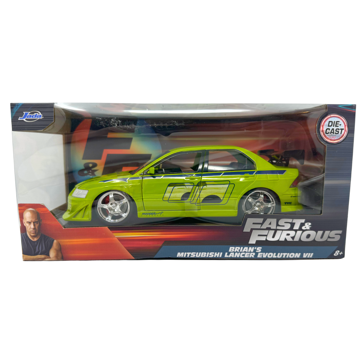 Jada Fast & Furious Brian's Mitsubishi Lancer Evolution VII 1:24 Diecast