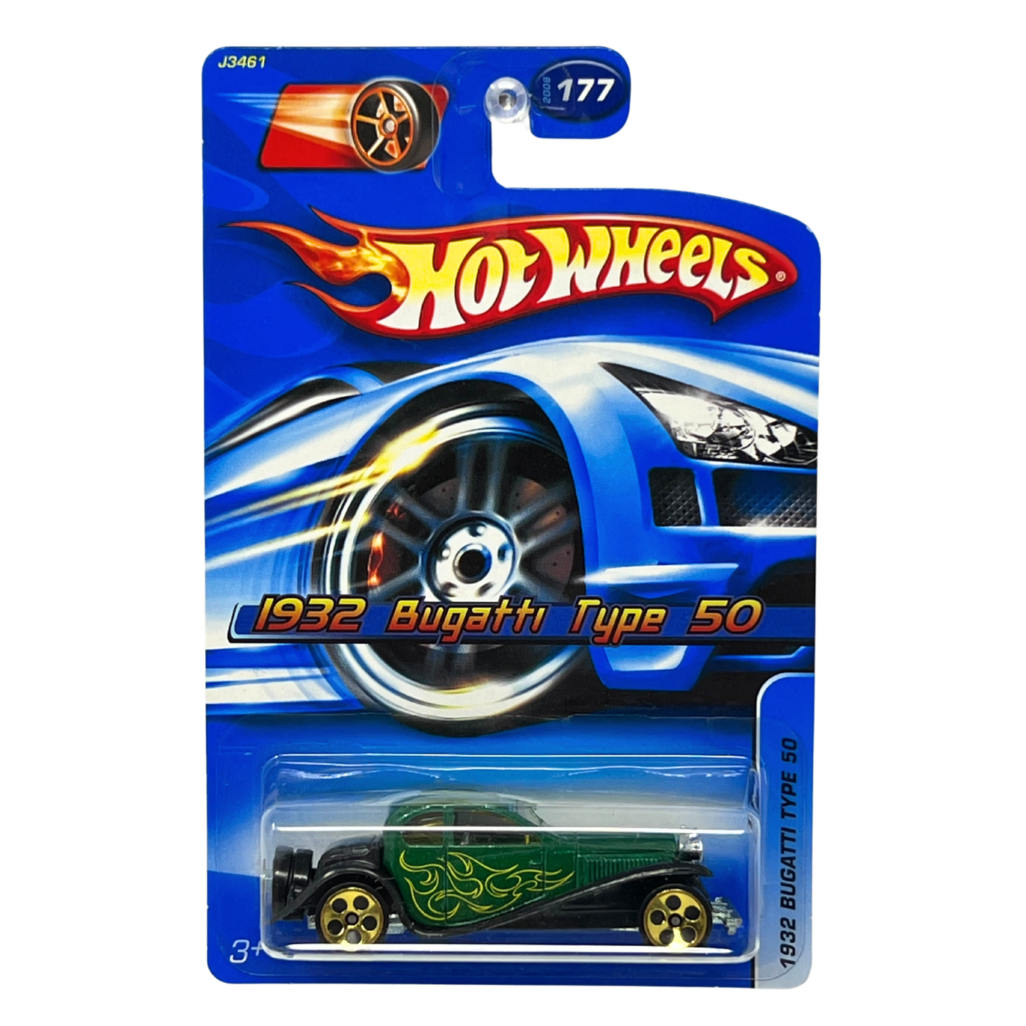 Hot Wheels 1932 Bugatti Type 50 Green 1:64 Diecast