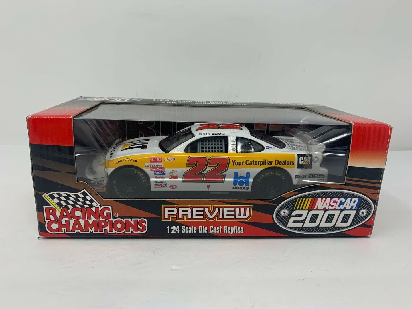 Racing Champions Nascar Ward Burton #22 CAT 2000 Pontiac Grand Prix 1:24 Diecast