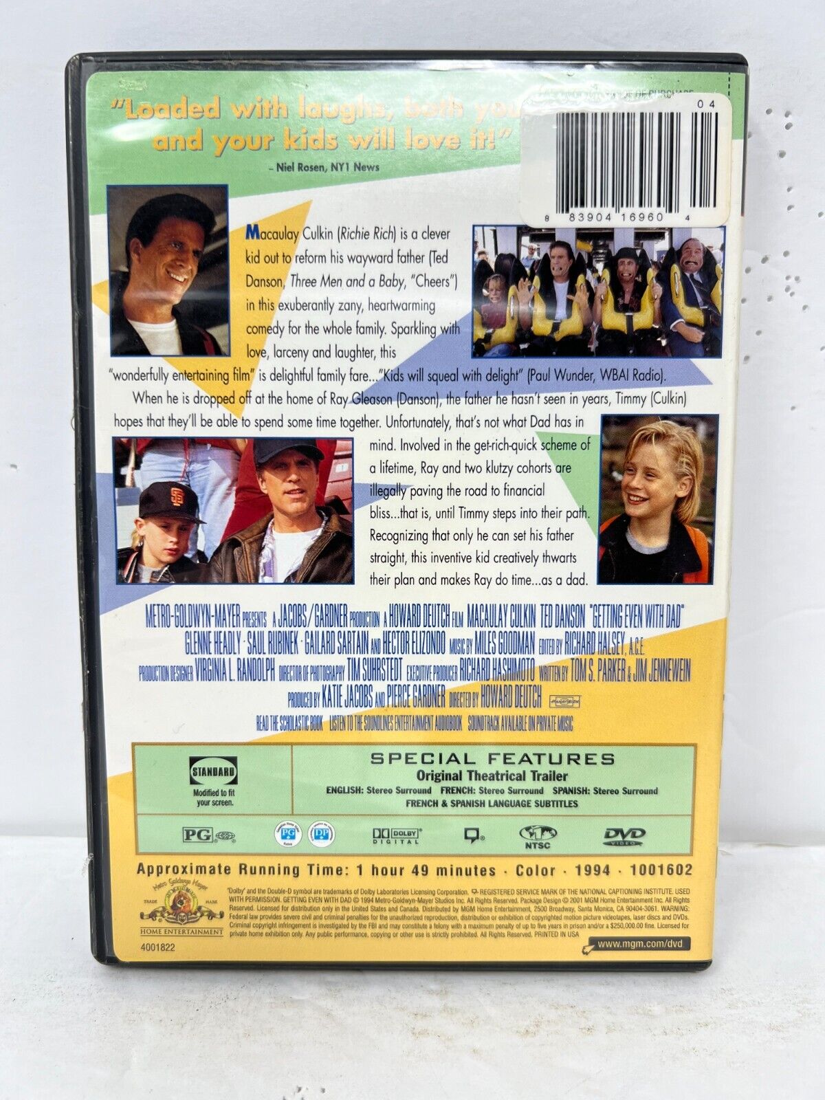 Getting Even with Dad (DVD) Family Good Condition!!!