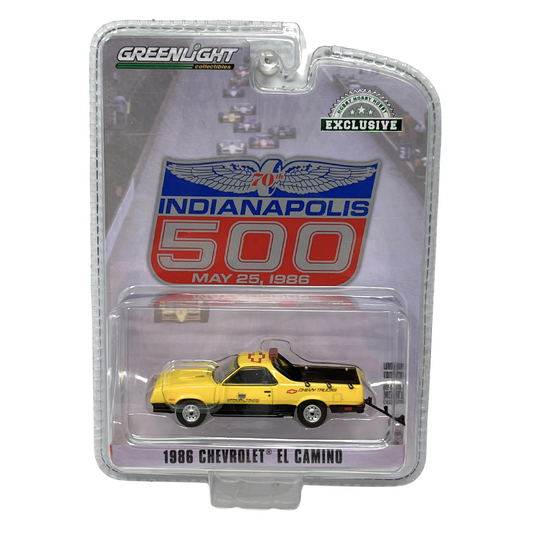 Greenlight Hobby Excl. Indianapolis 500 1986 Chevrolet El Camino 1:64 Diecast