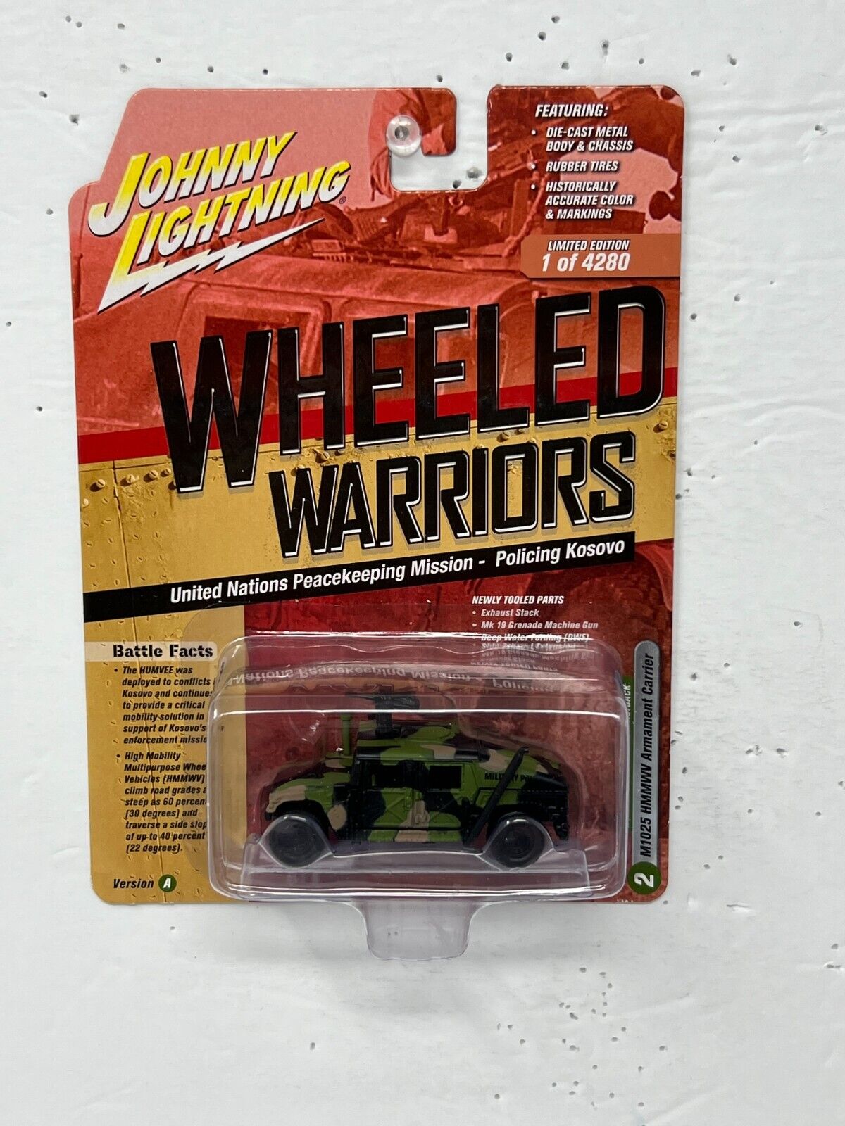 Johnny Lightning Wheeled Warriors M1025 HMMWV Armament Carrier 1:64 Diecast V. A