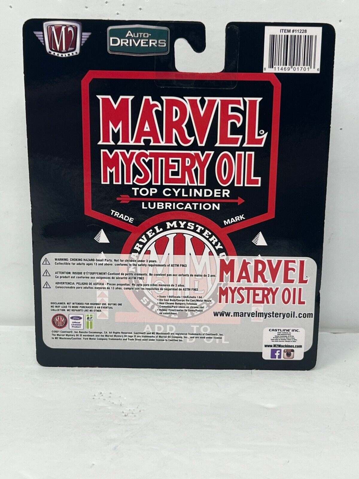 M2 Machines Marvel Mystery Oil 1956 Ford F-100 Truck 1:64 Diecast