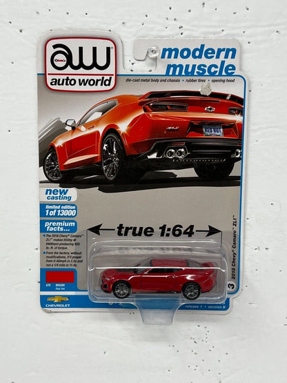 Auto World Modern Muscle 2018 Chevy Camaro ZL1 1:64 Diecast Version B