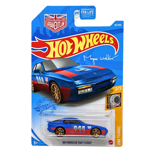 Hot Wheels HW Turbo 1989 Porsche 944 Turbo 1:64 Diecast Blue V3