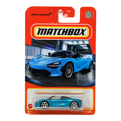 Matchbox McLaren 720S Spider Blue 1:64 Diecast Version 2