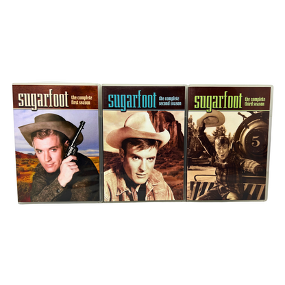 Sugarfoot: Seasons 1-3 (DVD) TV Series Boxset Good Condition!!!