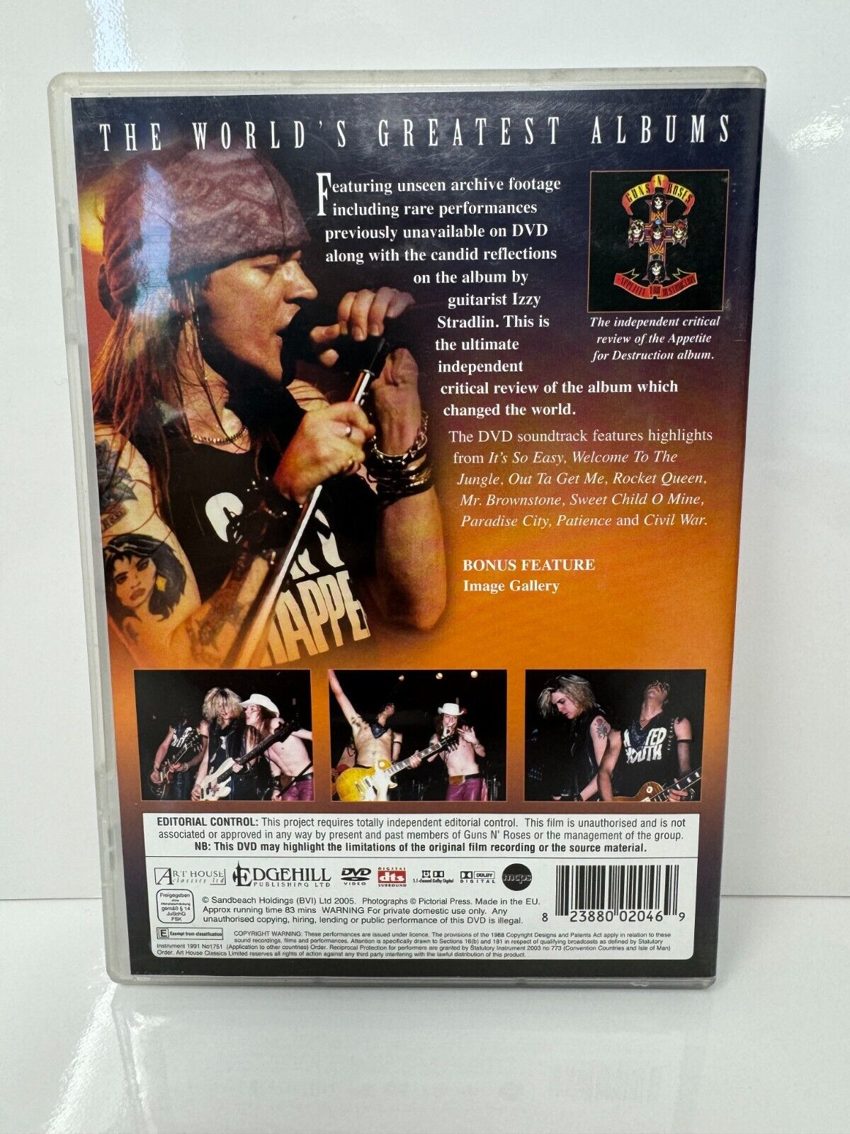 Guns N' Roses: Appetite For Destruction (DVD) Music