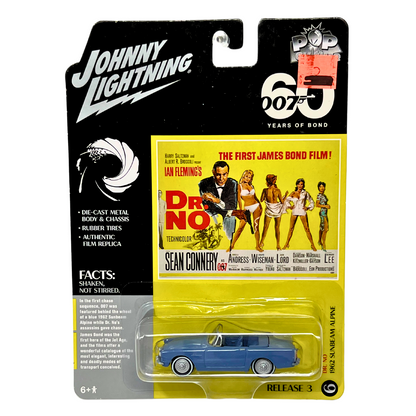 Johnny Lightning 007 Dr. No 1962 Sunbeam Alpine 1:64 Diecast