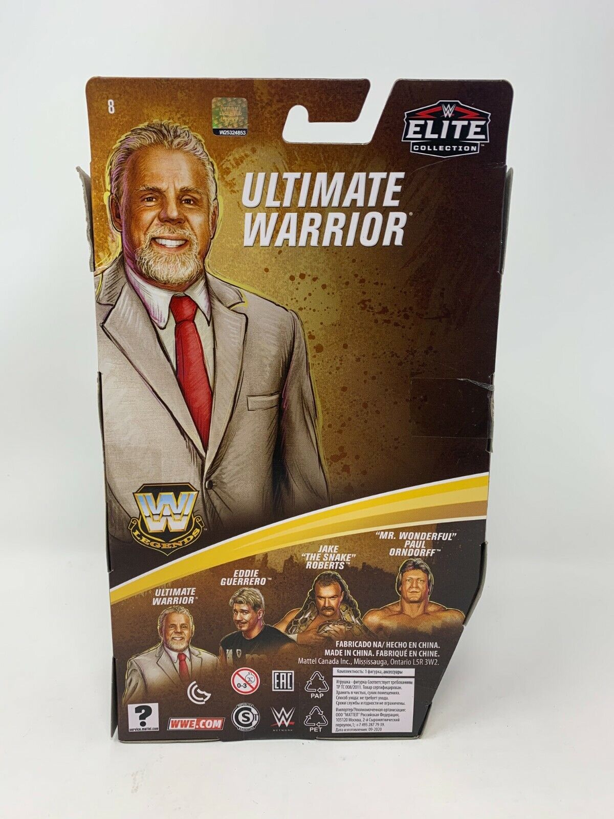 Mattel WWE Ultimate Warrior Elite Collection Legends Series 8  Exclusive