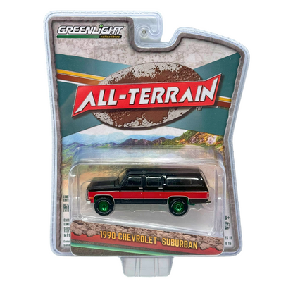 Greenlight All Terrain 1990 Chevrolet Suburban CHASE Green Machine 1:64 Diecast