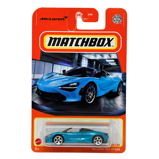 Matchbox McLaren 720S Spider Blue 1:64 Diecast