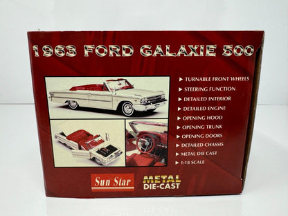 Sun Star 1963 Ford Galaxie 500 1:18 Diecast