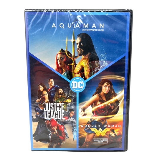 Justice League & Aqua Man & Wonder Woman (DVD) DC Collection Good Condition!!!