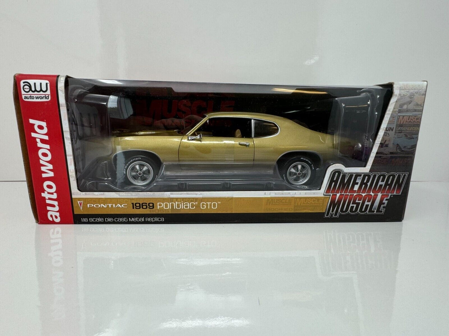 Auto World American Muscle 1969 Pontiac GTO Limited 1:18 Diecast 1 of 1002