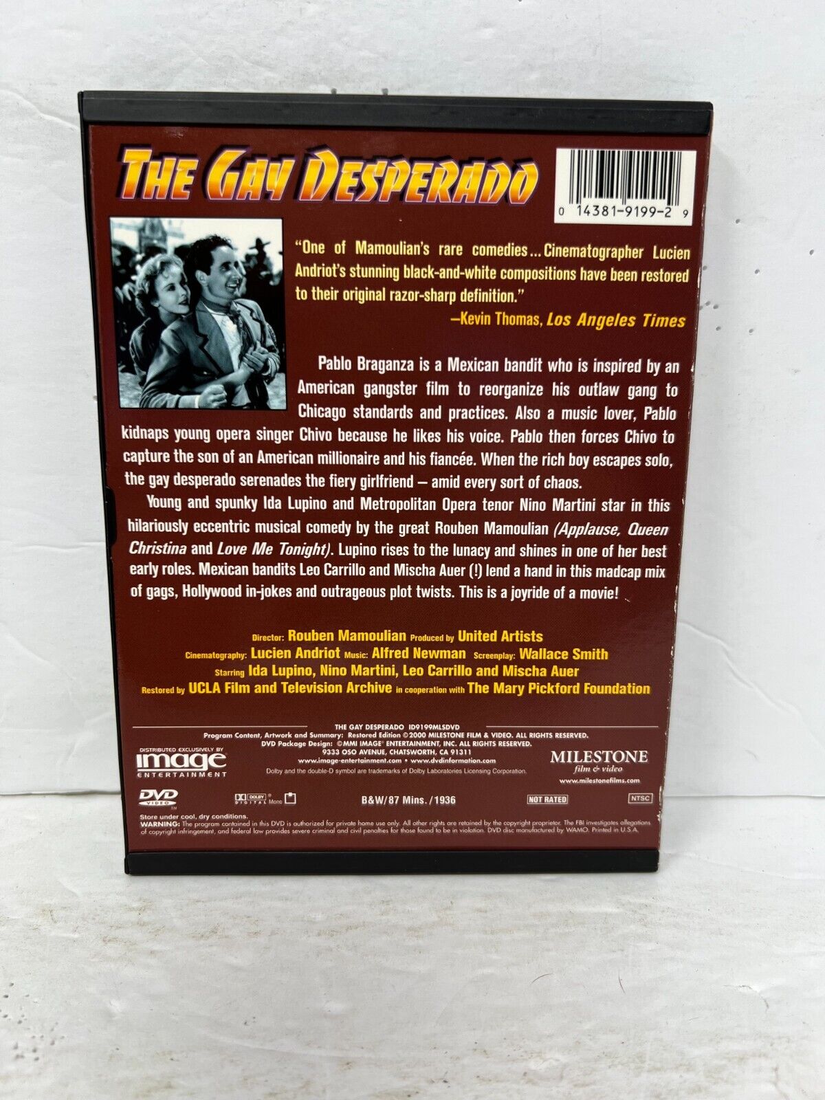 The Gay Desperado (DVD) Comedy Good Condition!!!