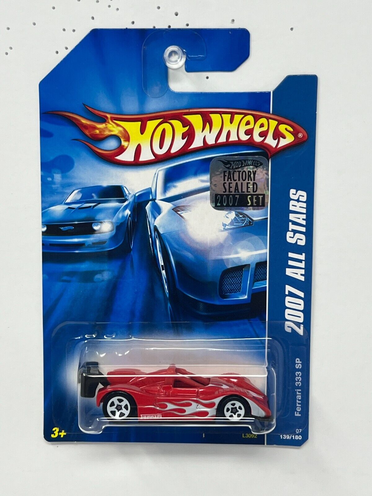 Hot Wheels 2007 All Stars Ferrari 333 SP Red 1:64 Diecast Factory Sealed Set